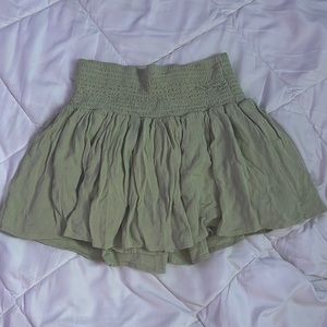 Light green mini skirt